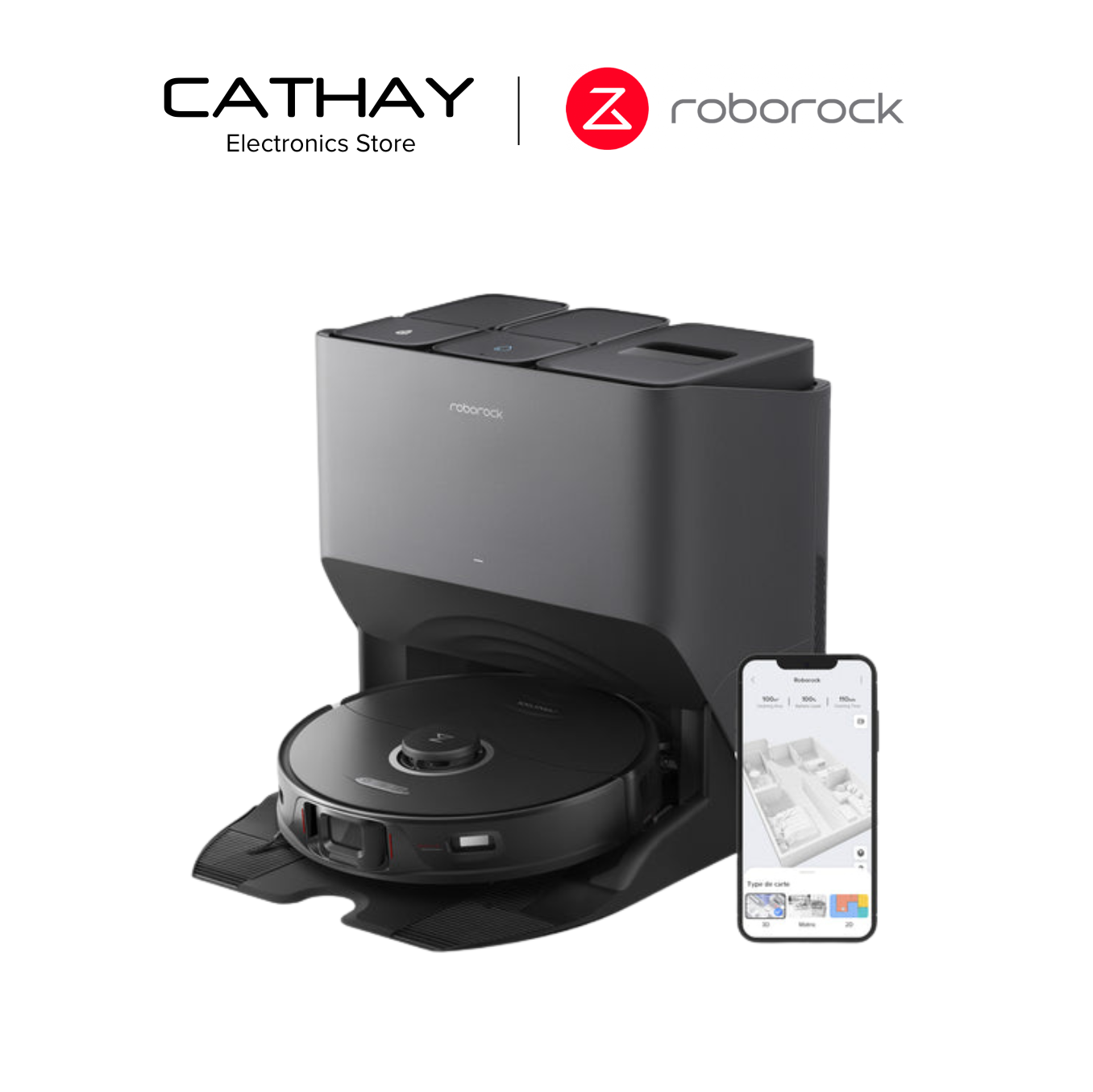 Roborock S8 Pro Ultra Robot Vacuum + 6000Pa HyperSuction / AI 3D Mapping Penyedot Debu