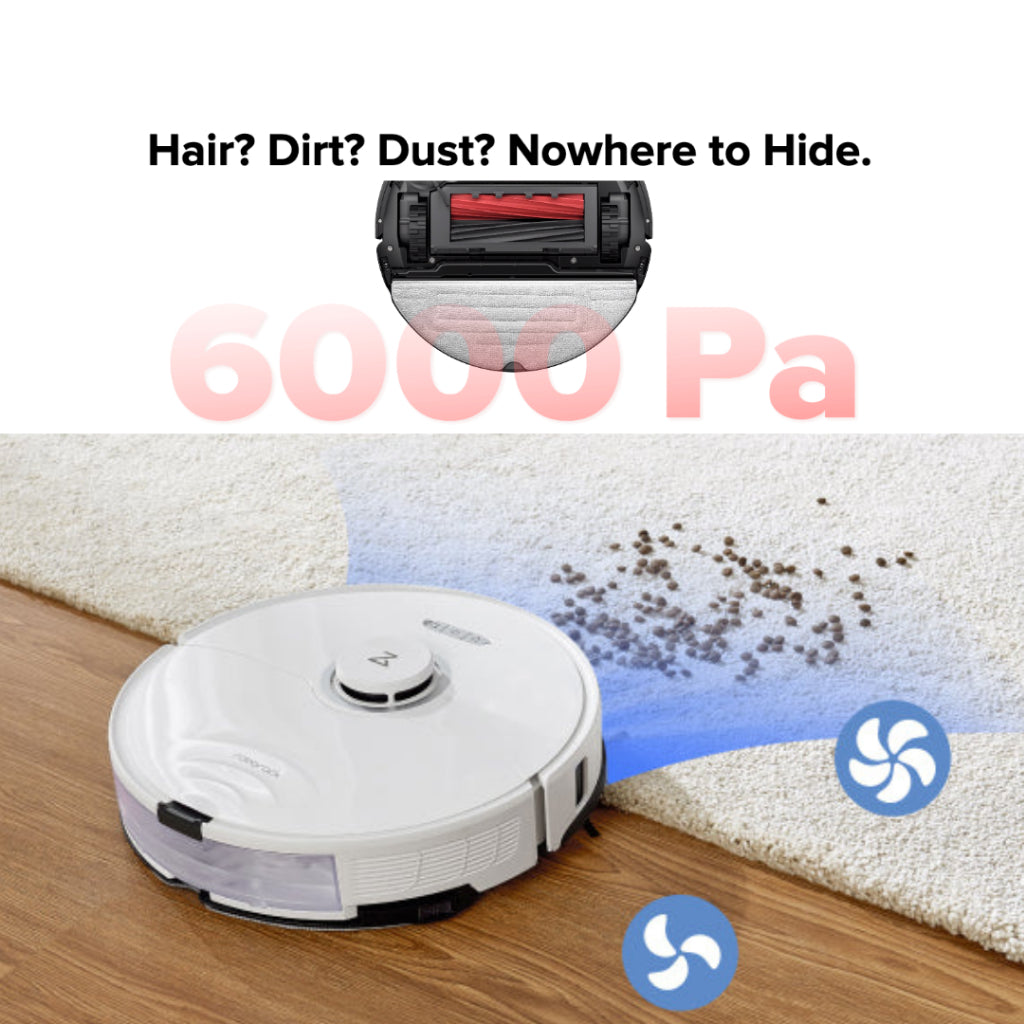 Roborock S8 Robot Vacuum Sapu Pel Vakum Penyedot Debu HyperForce 6000Pa UltraSonic Mop & Brush