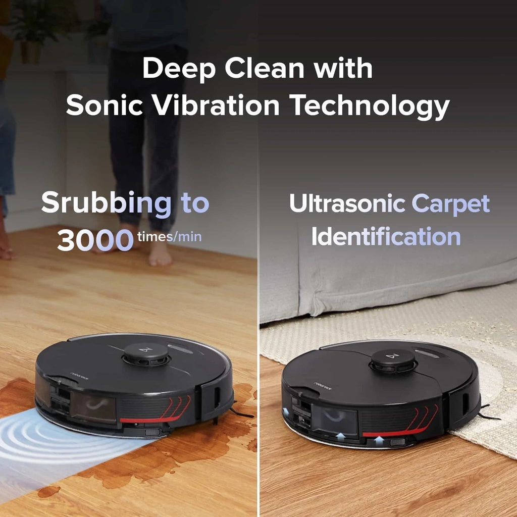 Roborock S7 MaxV Robot Vacuum Reactive AI 3D Mapping UltraSonic Mopping 5100PA Hypersuction Force