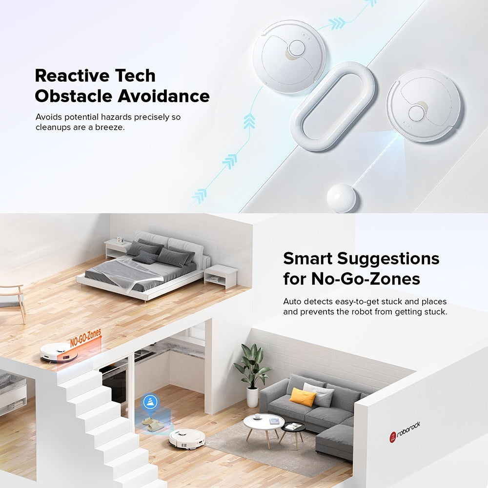 Roborock Q Revo Robot Vacuum | 5500Pa Hyper Suction | Dual Rotating Mop | Reactive AI 3D Mapping | Obstacle Avoidance | Penyedot Debu Robot